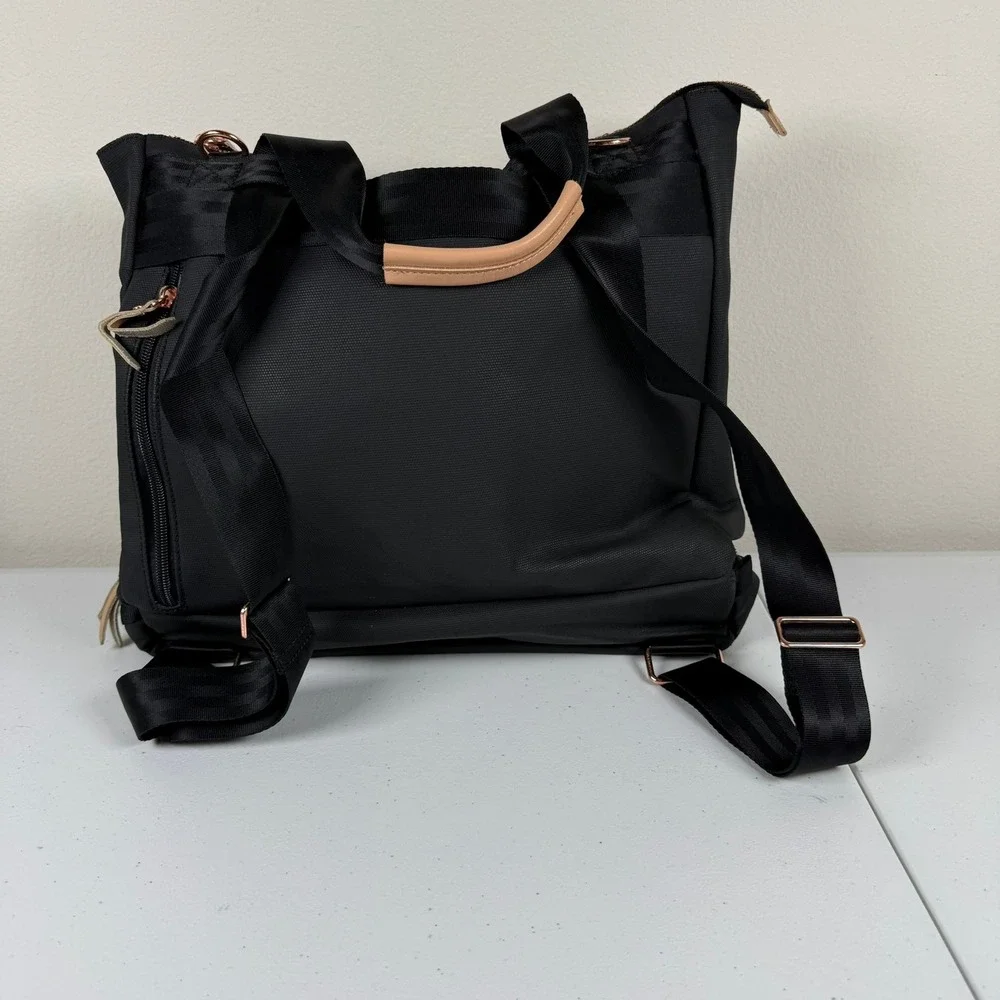 Petunia Pickle Bottom Pivot Pack Diaper Bag Sand/Black Large Backpack‎ Rose Gold
